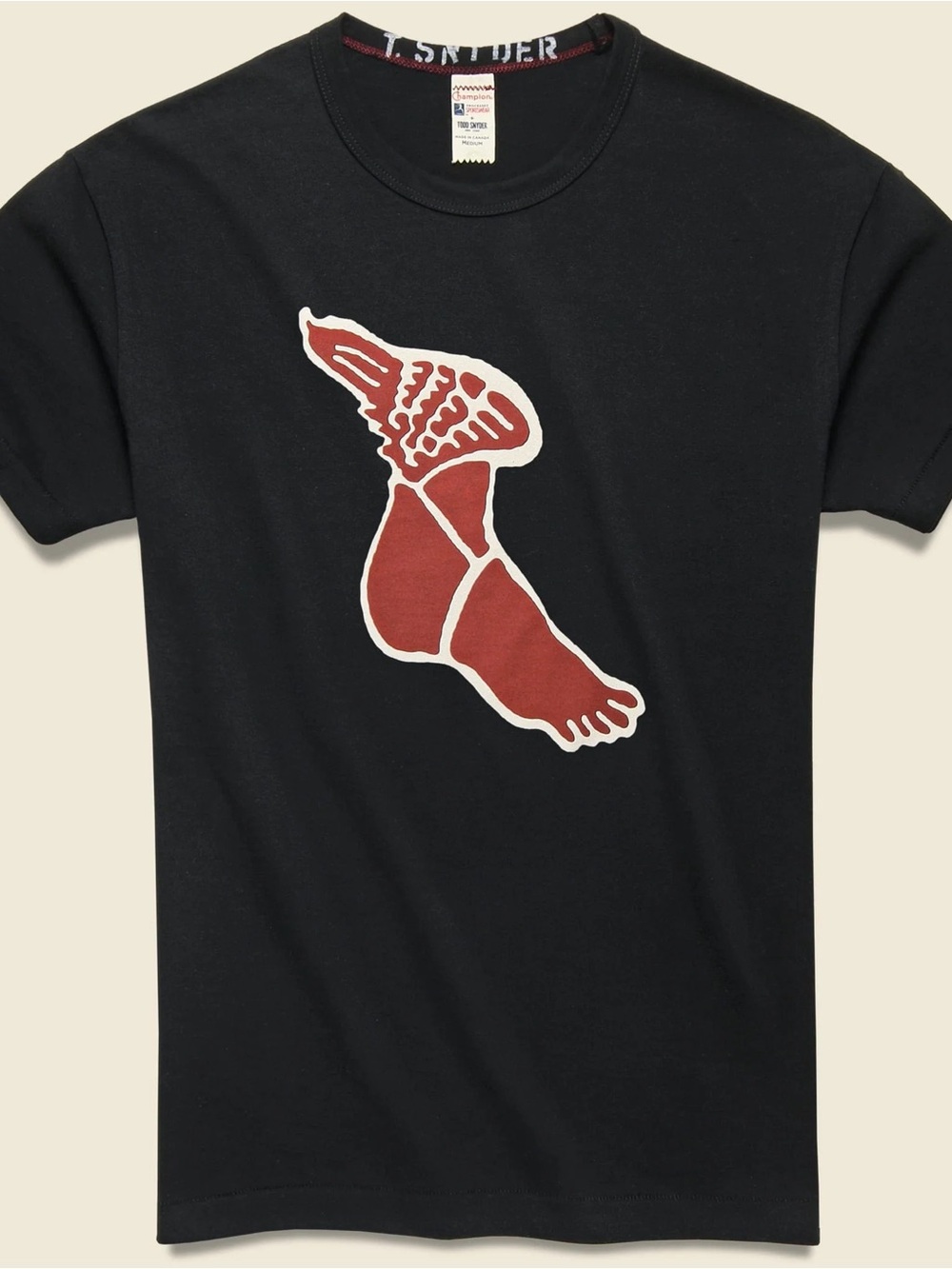 Todd Snyder + Champion - Wing Foot Tee - Black